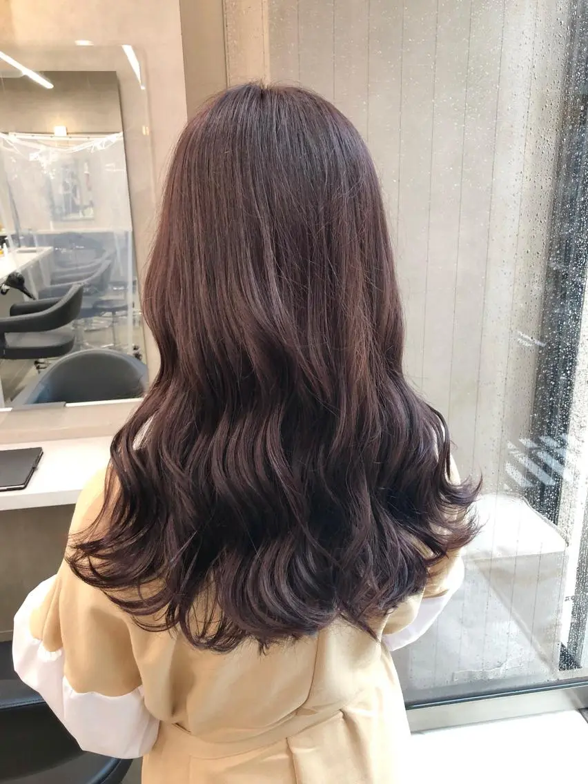 ミディアム カラー パーマ ヘアアレンジ メンズ キッズ ネイル マツエク・マツパ 上品＆韓国風 🥀海心🥀のヘアスタイル