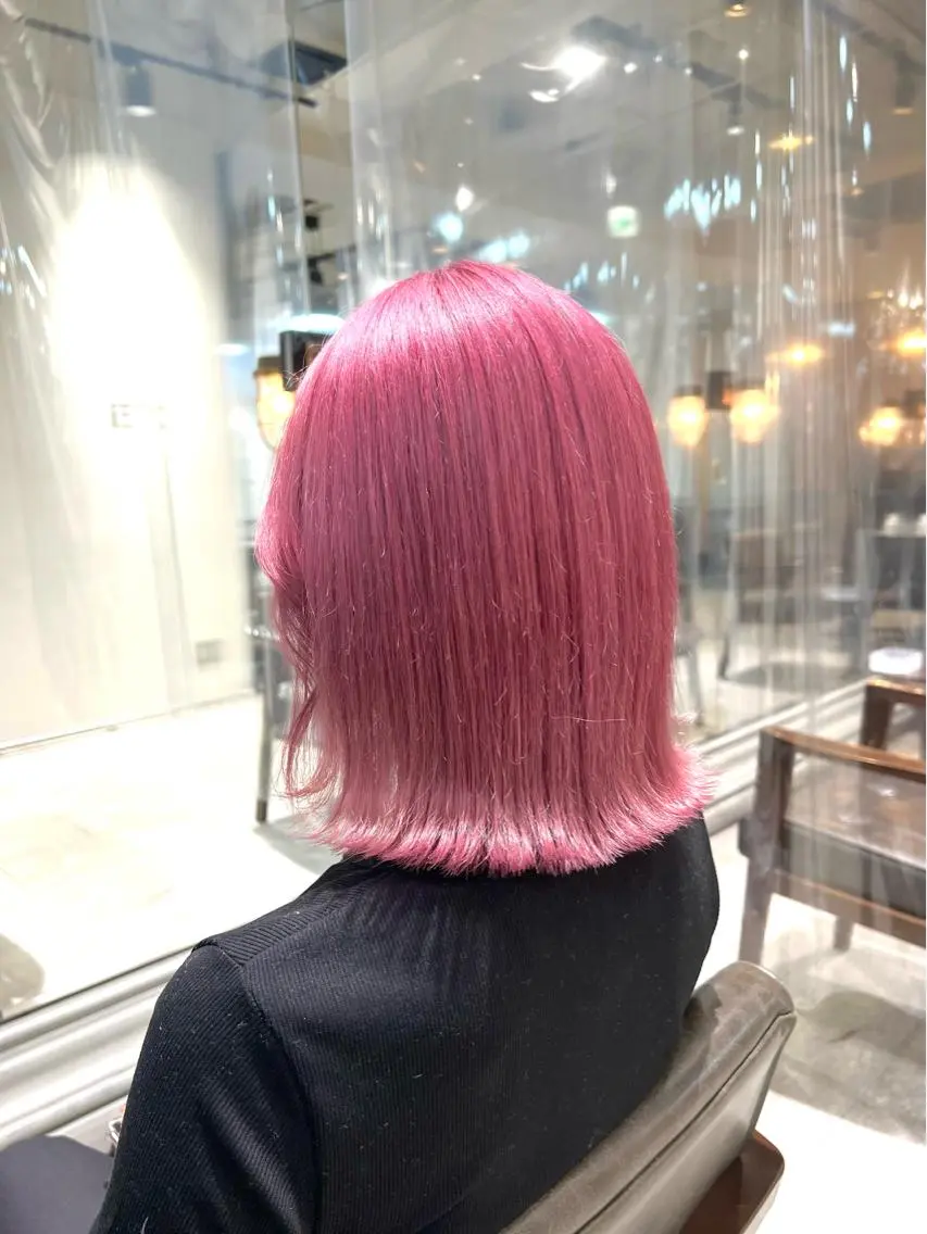 ミディアム カラー ヘアアレンジ ヘアカラー トリートメント ヘアセット 🌈インナーカラー ‘ショウマ’🌈のヘアスタイル