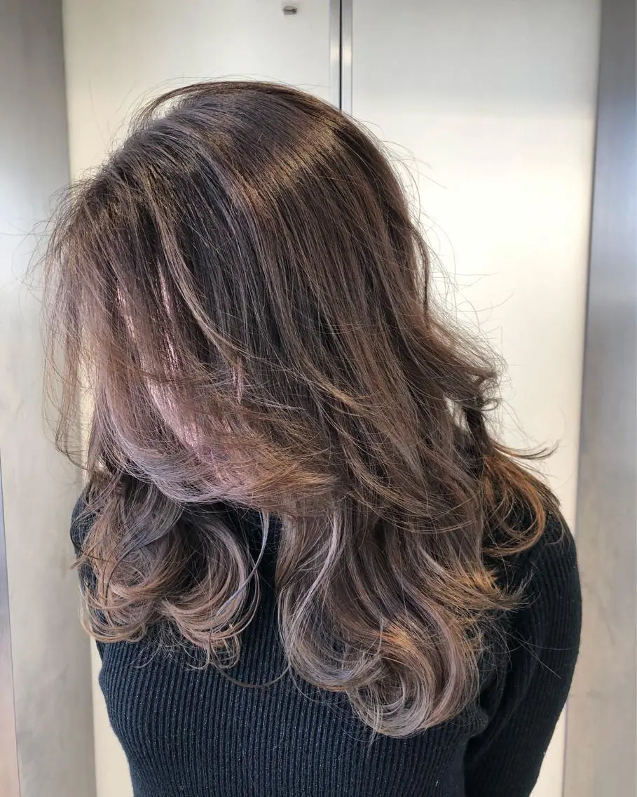ミディアム カラー ベージュカラー 店長 小池アキトのヘアスタイル