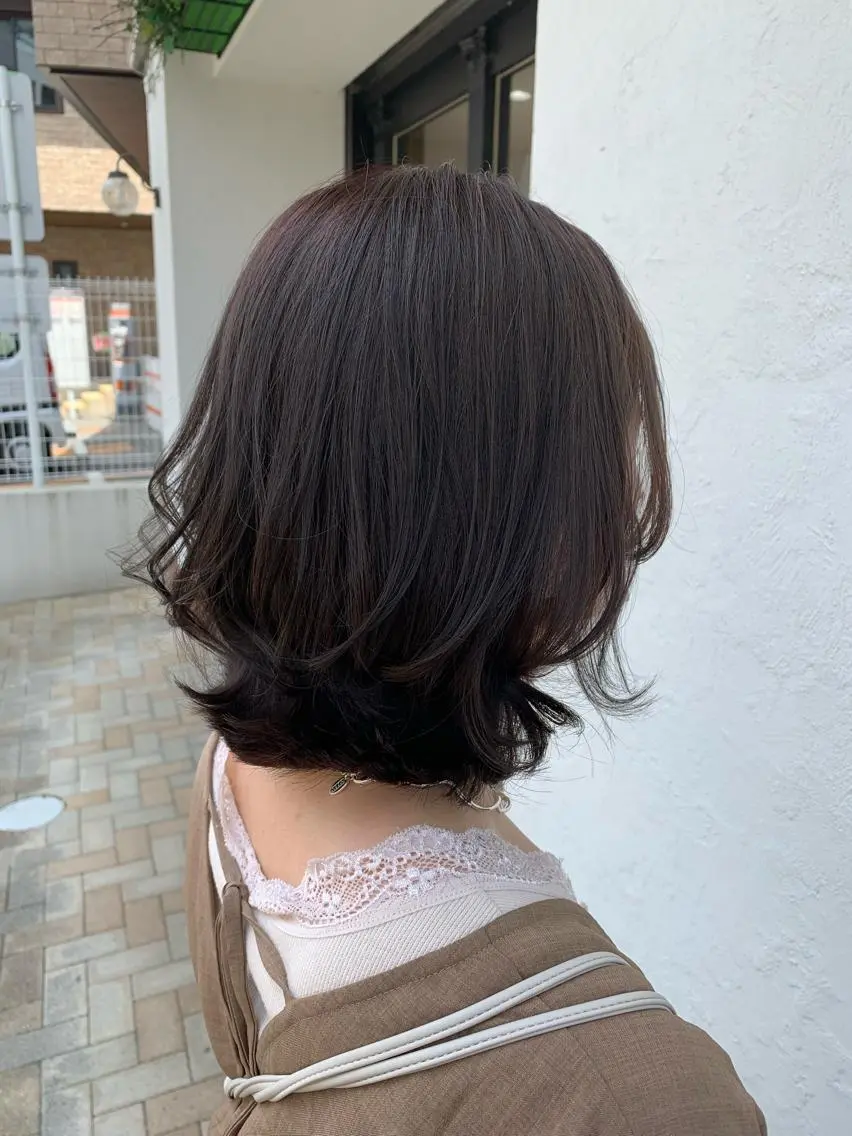 ミディアム レイヤーカット ヘアカラー トリートメント ヘッドスパ 艶髪レイヤー上田 紗也🇰🇷💗のヘアスタイル