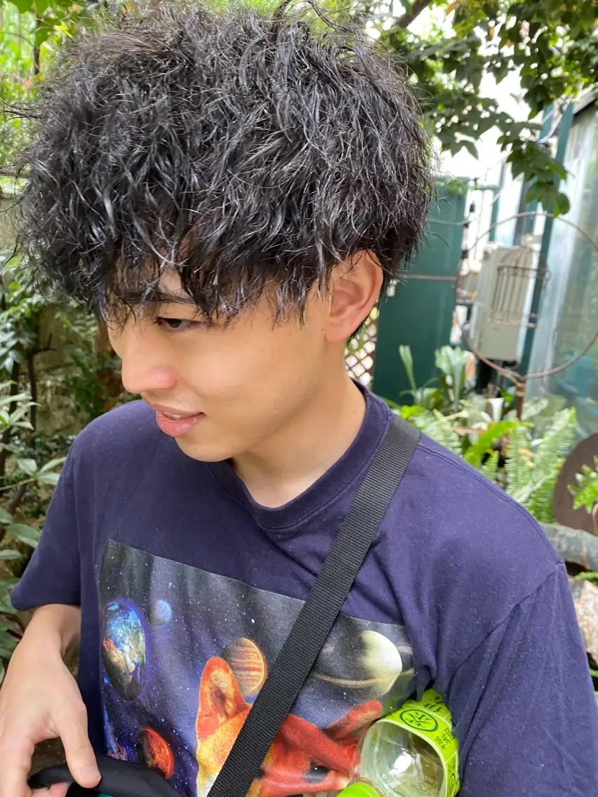 パーマ メンズ カット パーマ Moca 〰️のヘアスタイル