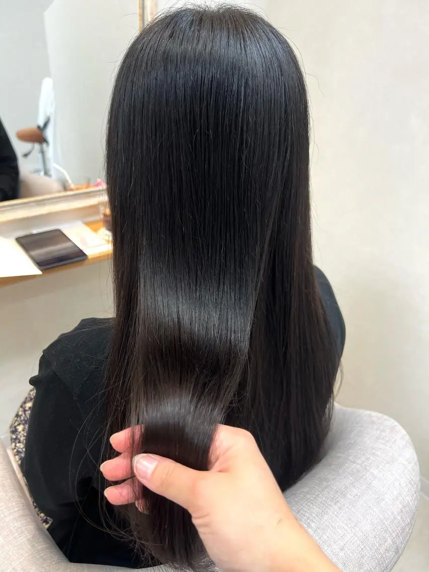 ロング 縮毛矯正 カット 縮毛矯正 トリートメント ショート/白髪ぼかし 君和田若菜のヘアスタイル