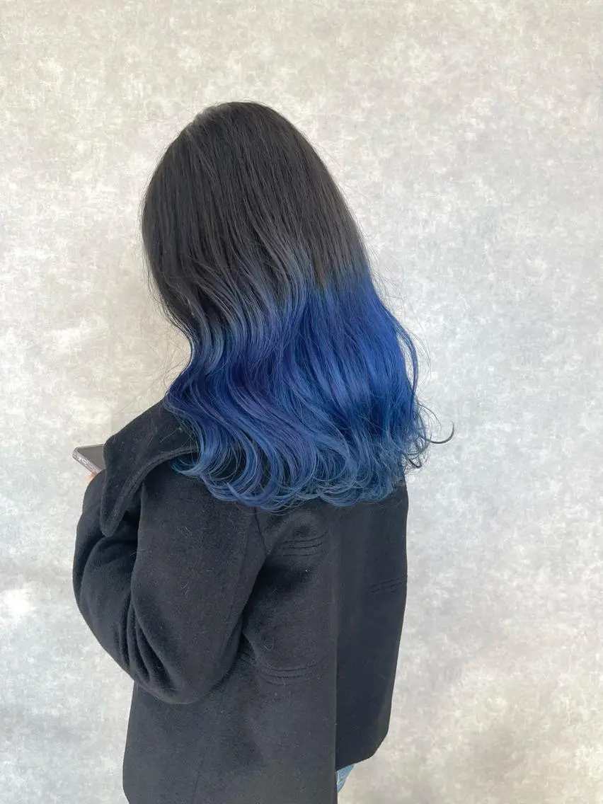 ミディアム カラー カット ヘアカラー トリートメント 一ノ瀬 暁のヘアスタイル