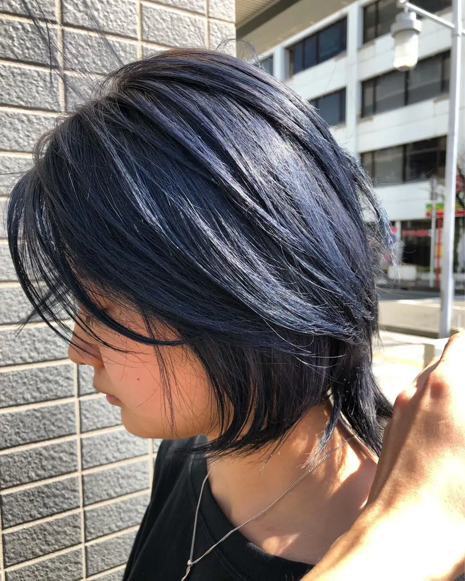 ショート カラー ブリーチ ヘアカラー 似合わせ レイヤー須川のヘアスタイル
