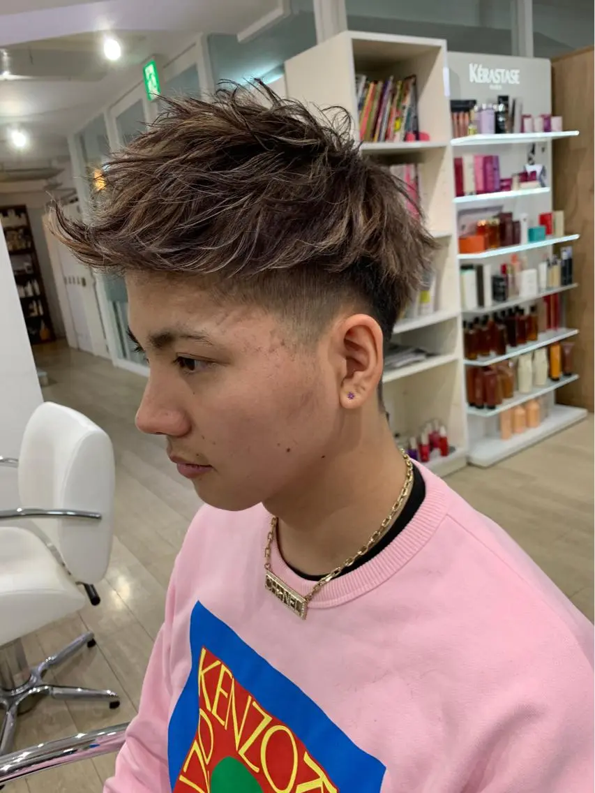 ショート メンズ レイヤーカット 西村あきやのヘアスタイル