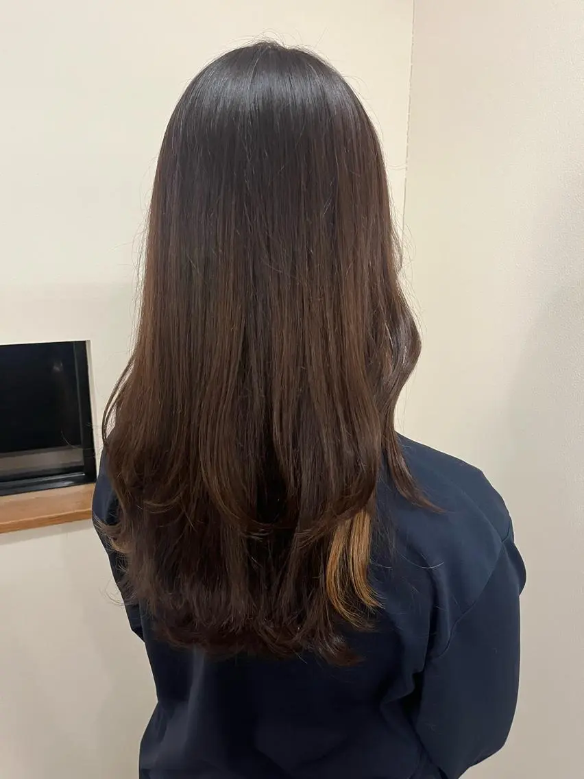 セミロング 坂 瑞希のヘアスタイル