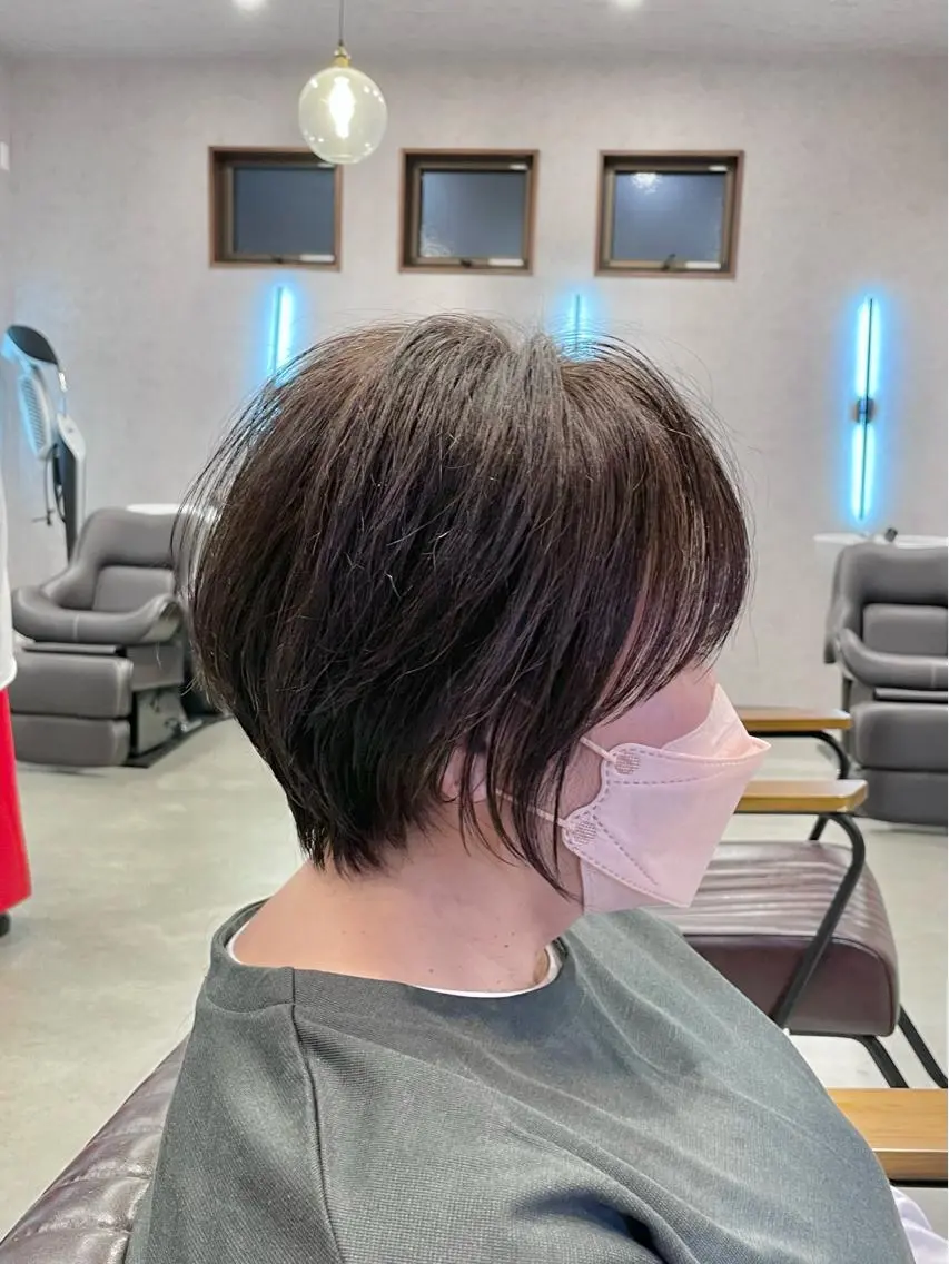 ショート カラー くびれヘア ショートヘア 中村 研介のヘアスタイル