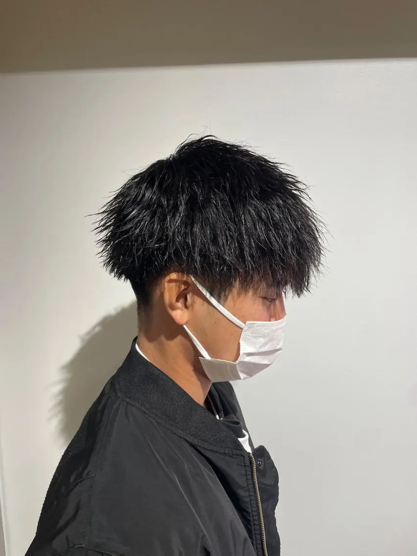 ショート カラー パーマ メンズ 【メンズサロン】 BLUCK 横浜のヘアスタイル