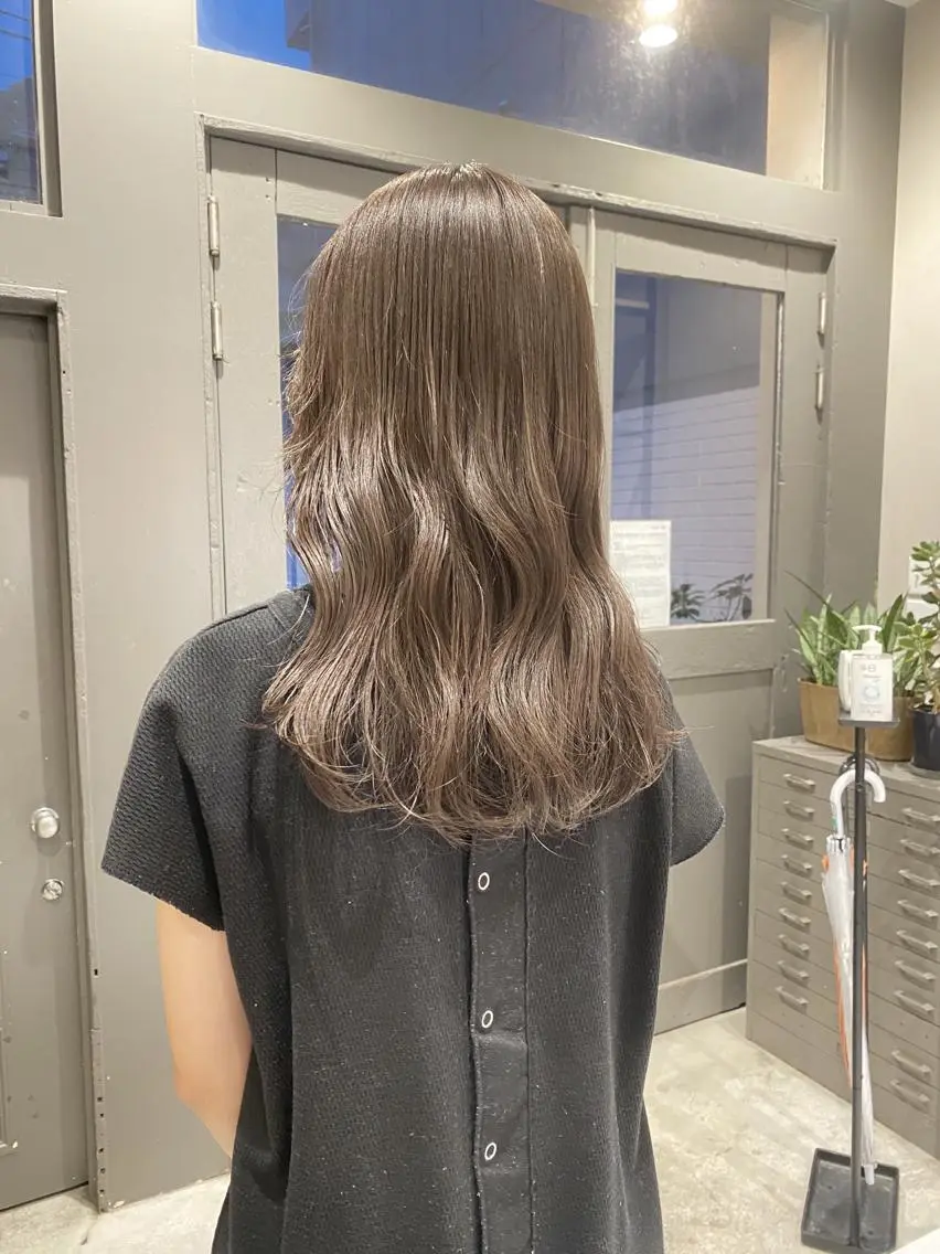 ロング カラー ボブ/ミニボブ 透明感カラーkadoのヘアスタイル