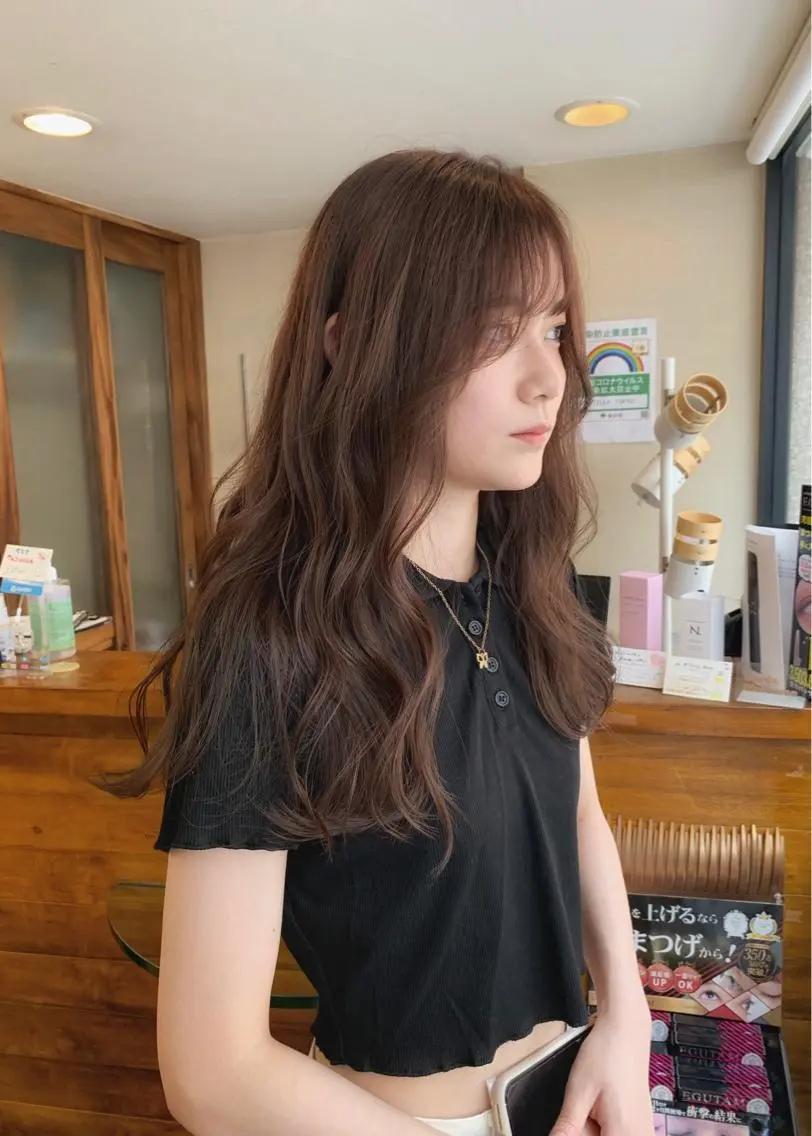 セミロング カラー ベージュカラー ヘアカラー トリートメント 矢野 晃平のヘアスタイル