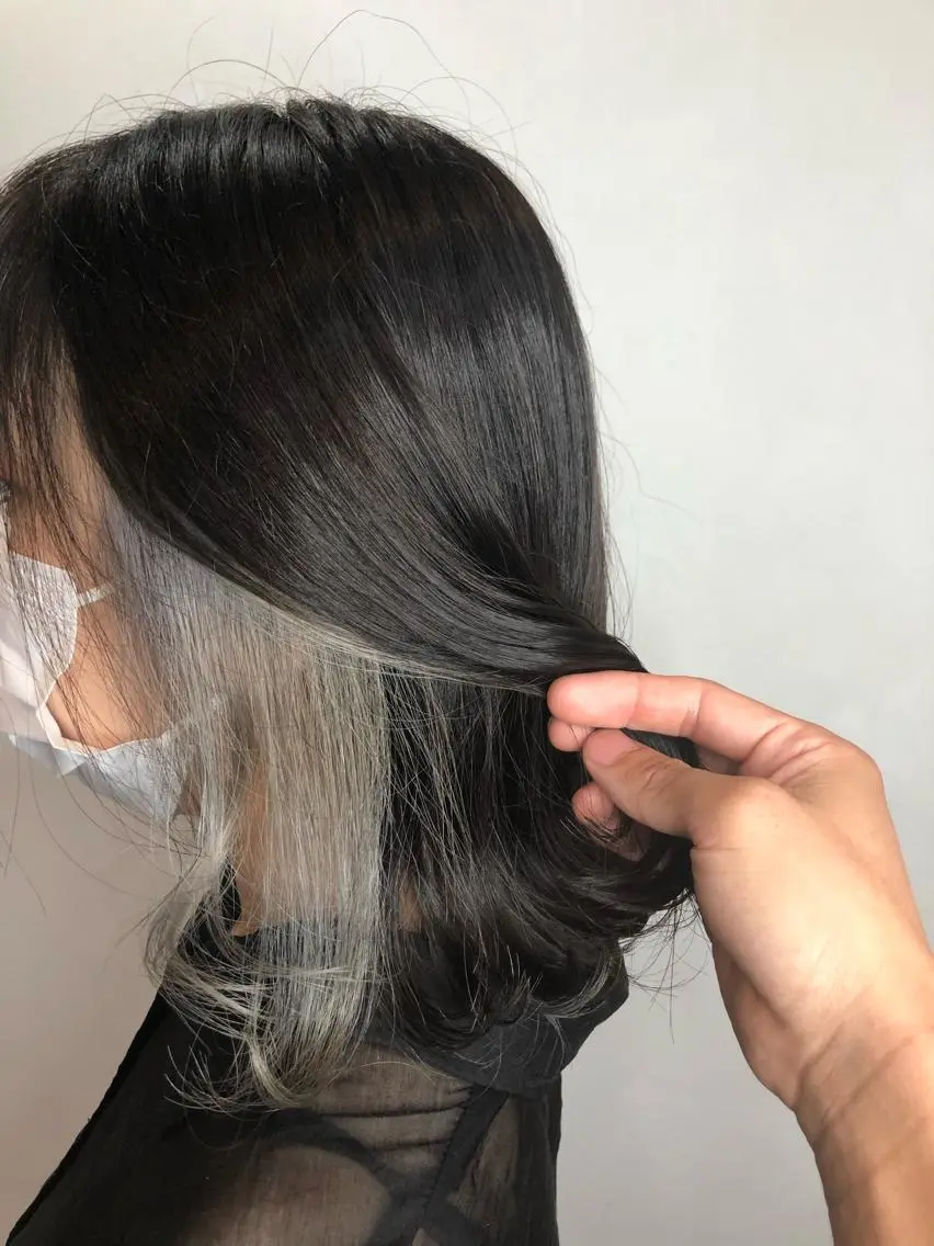 ミディアム カラー インナーカラー 脇谷 拓弥のヘアスタイル