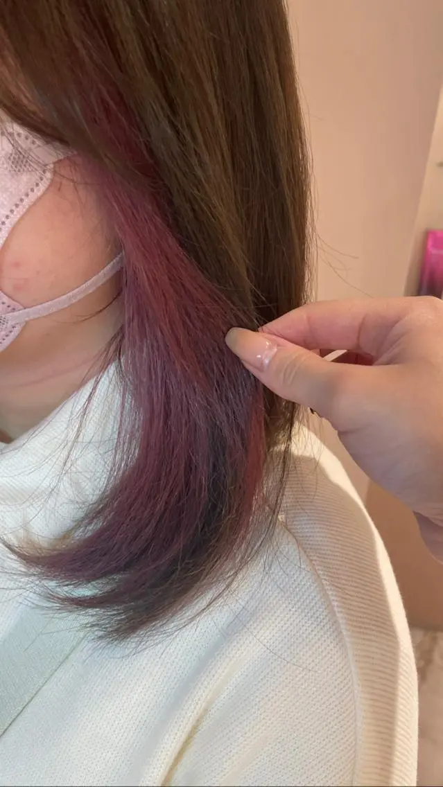ショート ヘアカラー トリートメント ヘッドスパ マホ/日吉/髪質改善 /レイヤー/ガーリーのヘアスタイル
