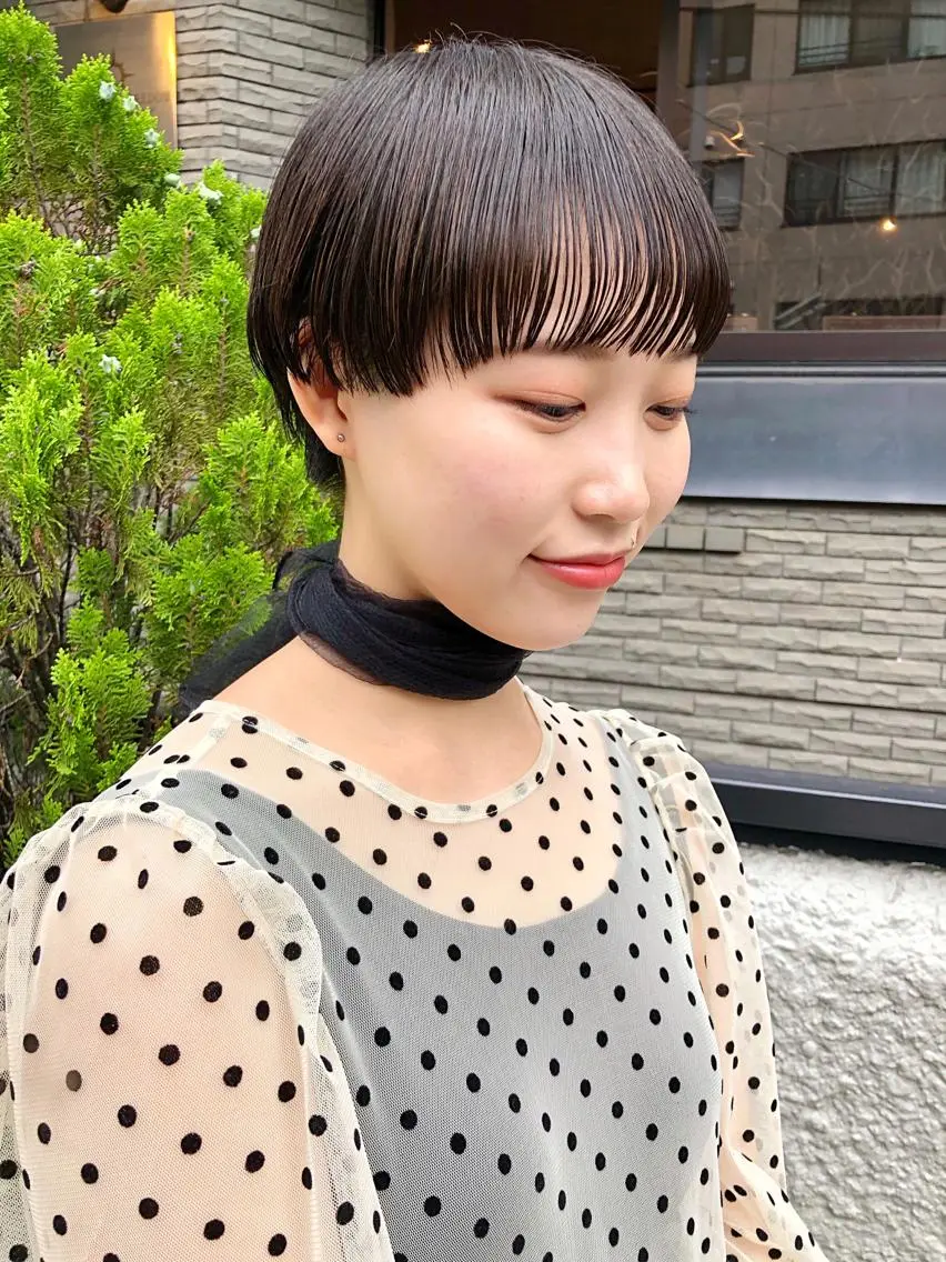 ショート カラー 似合わせカット ショートヘア ブリーチ🧚 ボブ✍️レイヤーのヘアスタイル