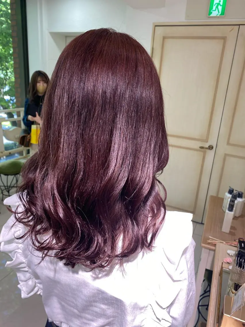 ロング カラー ヘアアレンジ ヘアカラー トリートメント ヘアセット 透明感カラー 古山 結季🌙🖤のヘアスタイル