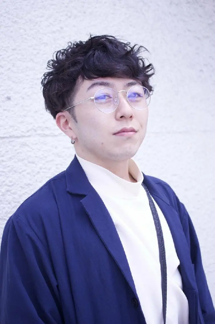 パーマ ヘアアレンジ メンズ ショート barber shopのヘアスタイル