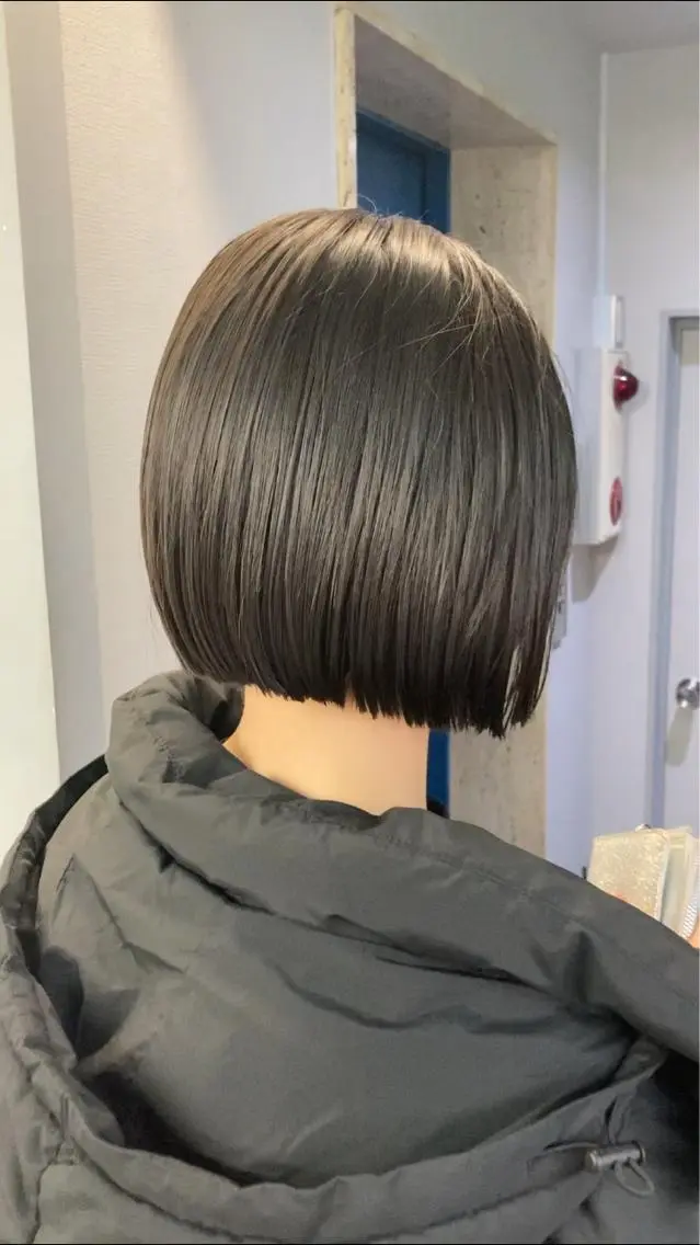 ショート カラー ボブ カット ヘアカラー トリートメント ブリーチ&似合せボブ 田中寛十のヘアスタイル