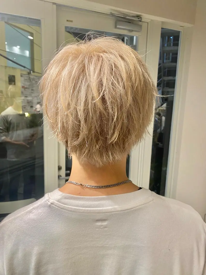 カラー メンズ カット ヘアカラー トリートメント ハイトーン×似合わせ 🌱中川慎之介のヘアスタイル