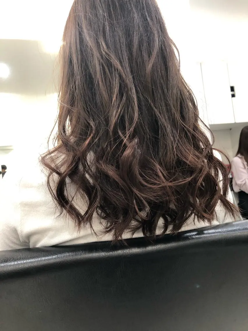 セミロング ヘアカラー トリートメント 縮毛矯正の達人 ☆ 松本のヘアスタイル