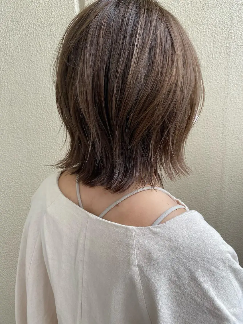 ミディアム ボブ くびれヘア 武内 凌 TELAHAIRのヘアスタイル