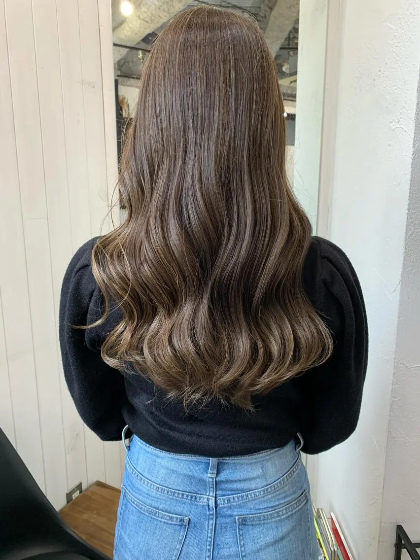 ロング カラー ヘアアレンジ ネイル 北間 寛哉のヘアスタイル