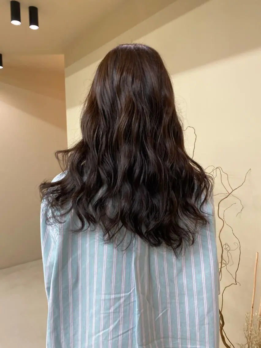 ロング カラー ブラウンカラー ピンクカラー ピンクブラウン shoji༄ mikuのヘアスタイル