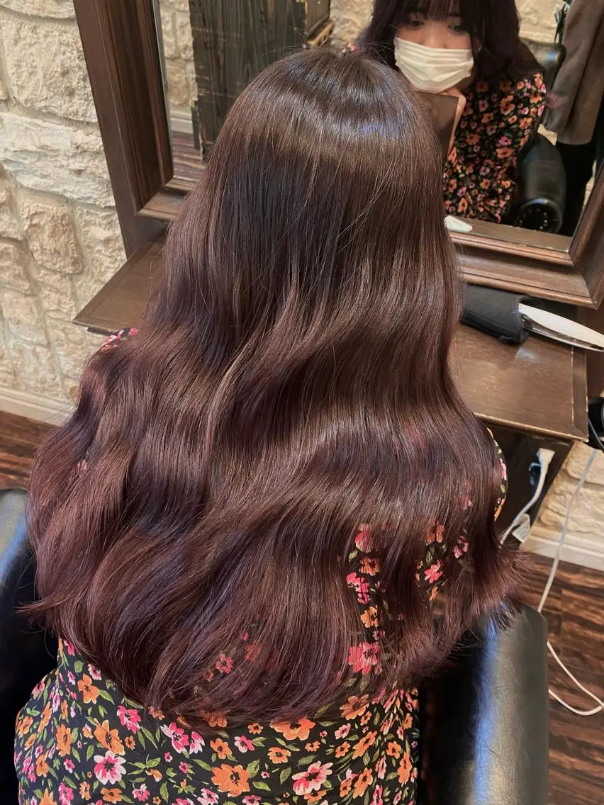 ロング カラー ピンクカラー ブリーチカラー⸜♡⸝ クルミ🐍のヘアスタイル