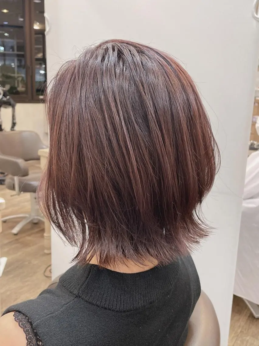 ショート カラー ベージュカラー イルミナカラー ピンクカラー ピンクベージュ カット ヘアカラー 尚平 40代からの 髪質改善専門のその他イメージ
