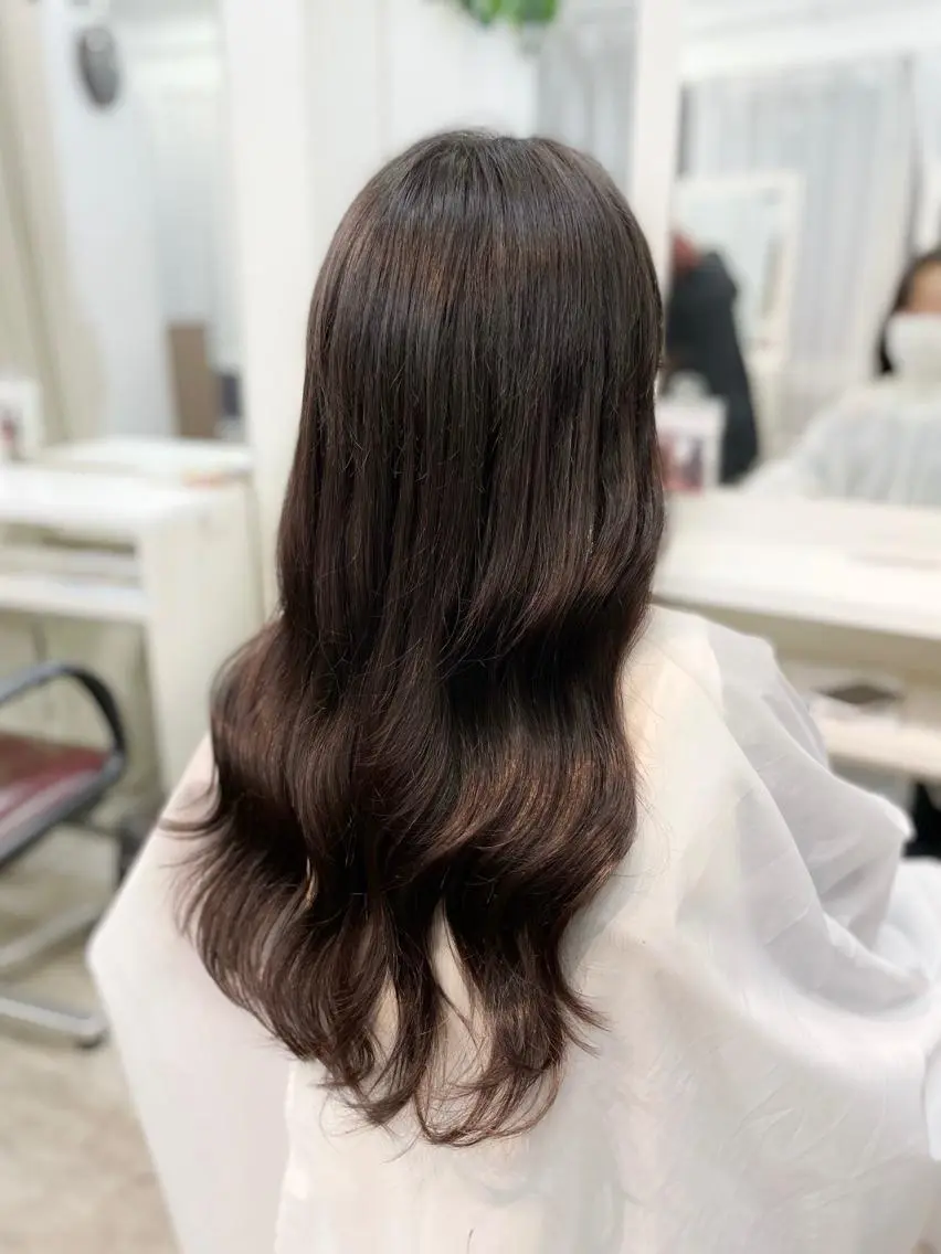 ロング カラー カット ヘアカラー エクステ ヘアセット 韓国ヘア🤍髪質改善 🇰🇷AKANEのヘアスタイル