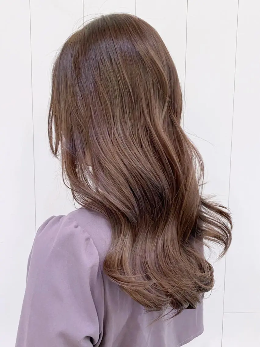 ロング カラー パーマ ヘアアレンジ ハイライトカラー ハイライト ITbyALBUM 中野店のヘアスタイル