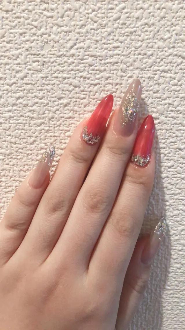 ロング ネイル ハンドネイル 長さ出し専門 nynaのネイルデザイン