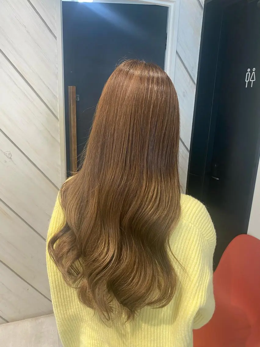ロング 卒業式のヘアスタイル 髪質改善 ヘアカラー トリートメント ベージュ指名No1 加賀詩織のヘアスタイル