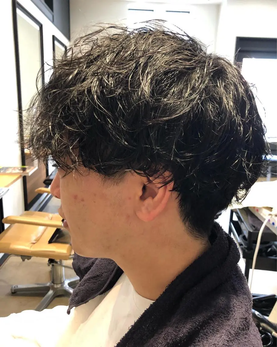 ショート カット パーマ 金田 淳弥のヘアスタイル