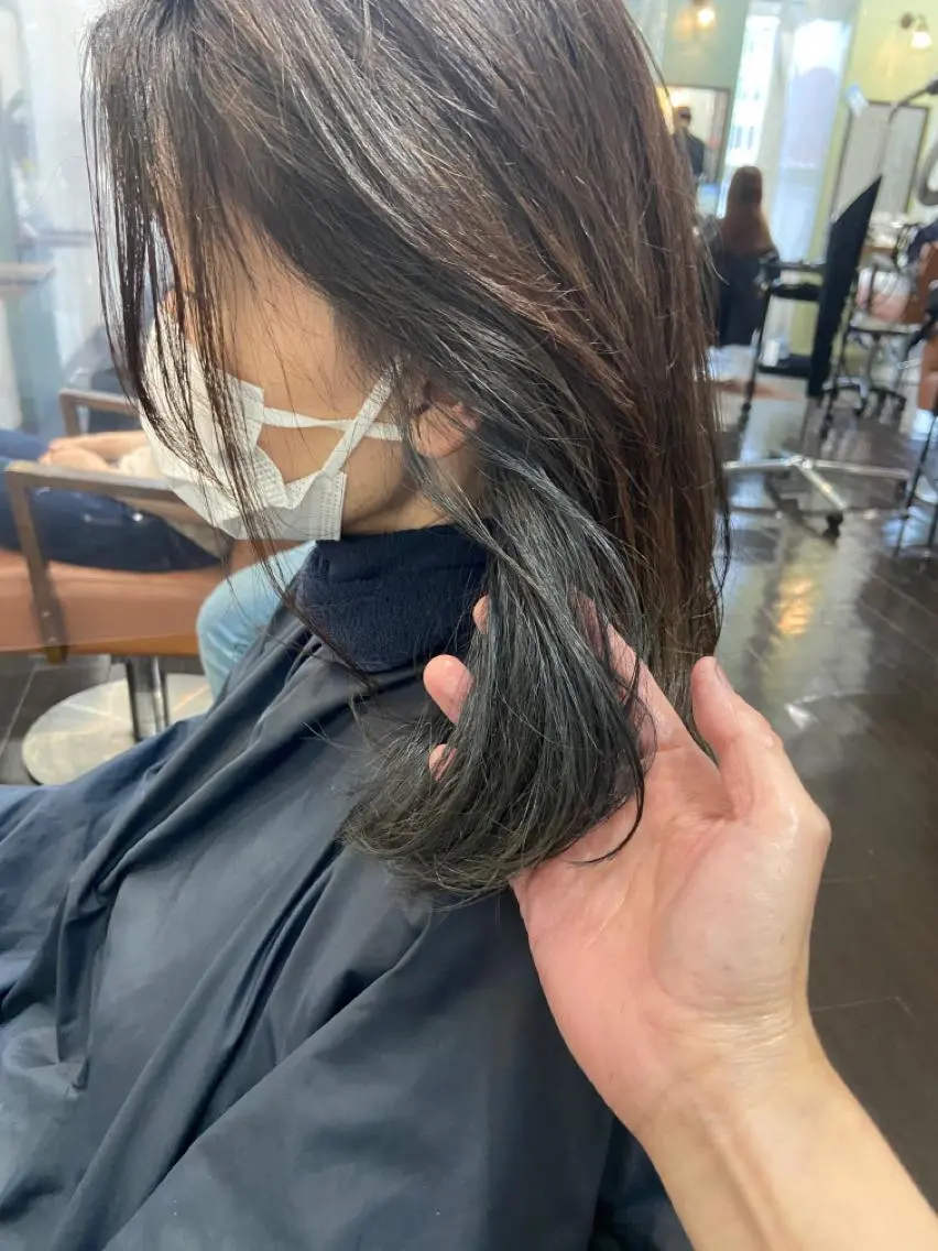 ロング カラー パーマ ヘアアレンジ メンズ キッズ ネイル マツエク・マツパ ドット 久木原 ゆりのヘアスタイル