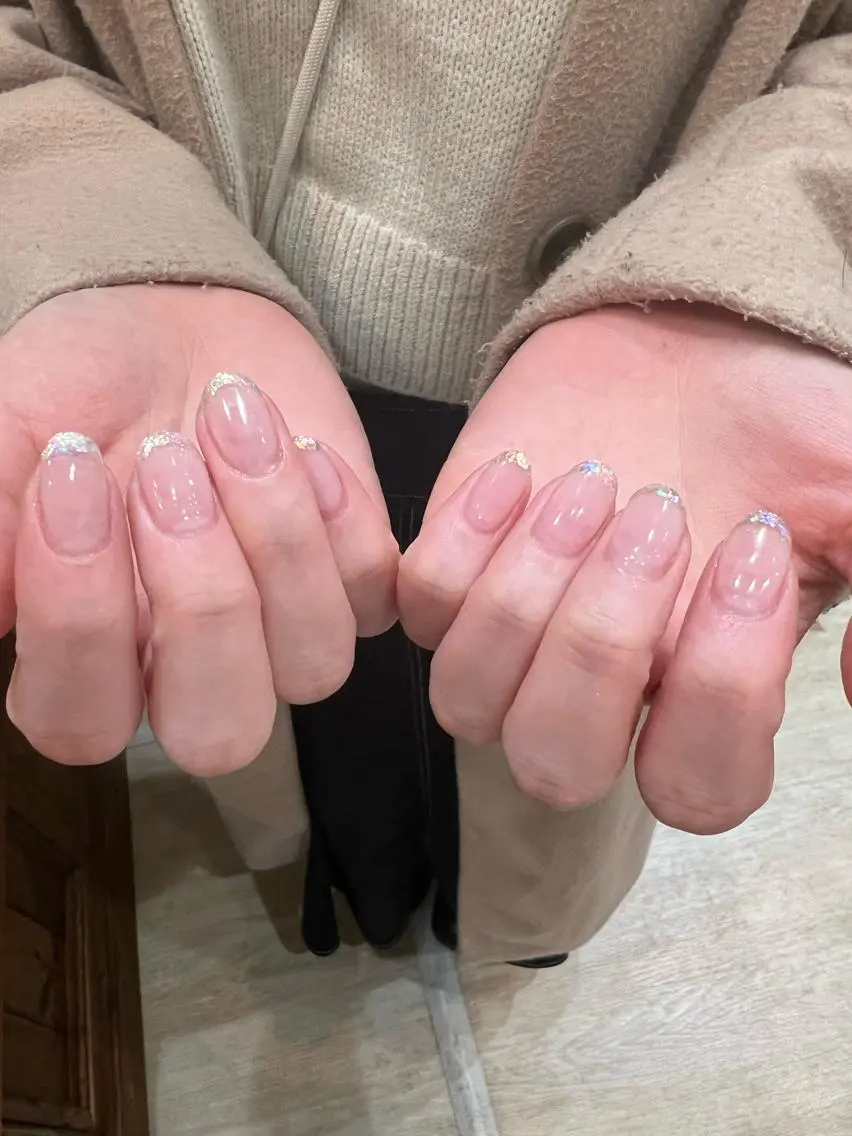 ヘアアレンジ ネイル オーロラネイル クリアネイル フレンチネイル ヘアメイクネイリスト hidemi中目黒のヘアスタイル