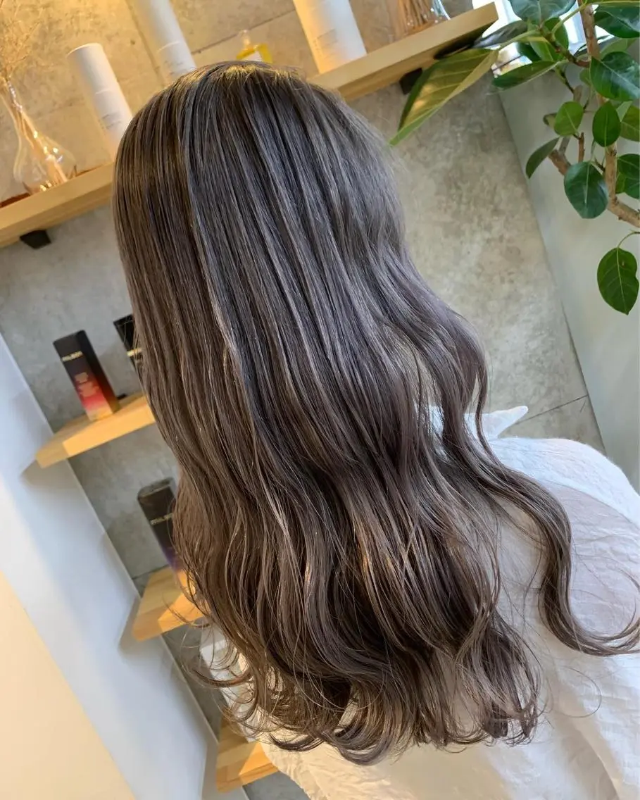 ロング カラー ヘアカラー トリートメント 天野 開のヘアスタイル