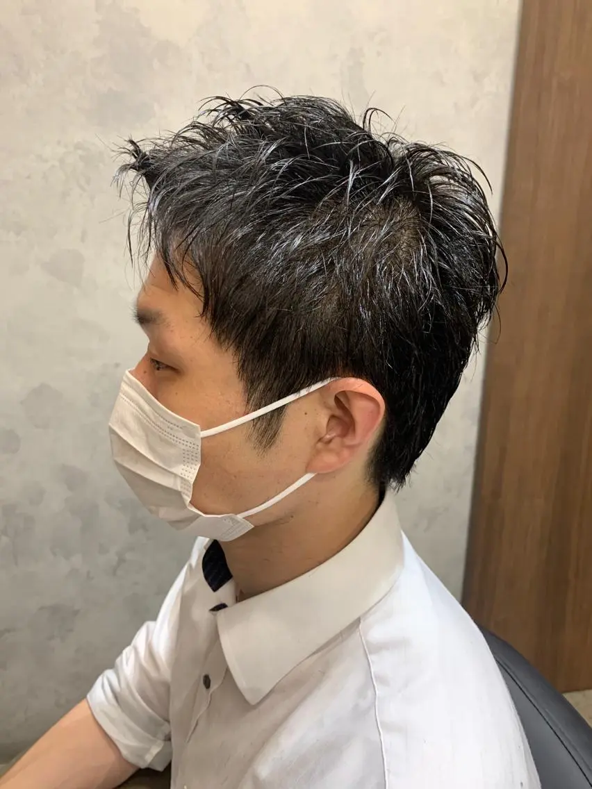 ショート メンズ カット Haru/THREE …by velvetのヘアスタイル