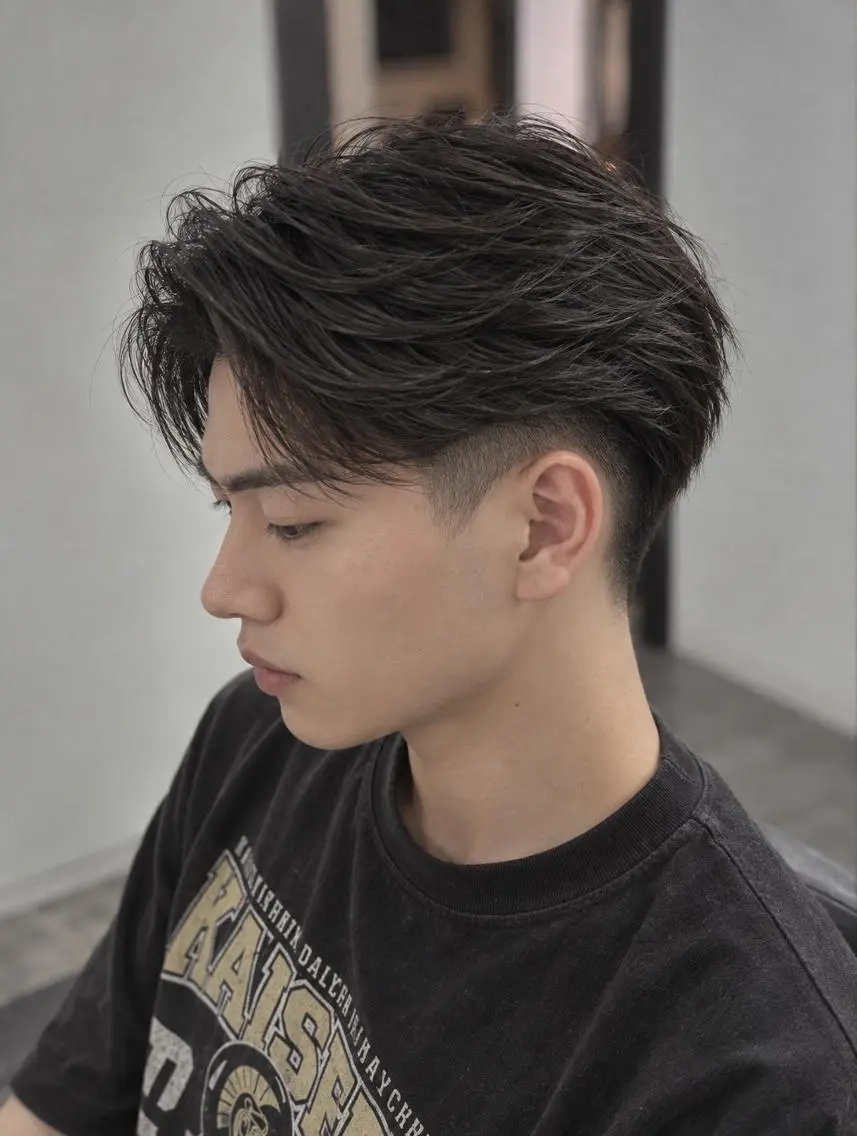パーマ メンズ メンズカット眉WAX 専門スタイリスト岡田のヘアスタイル