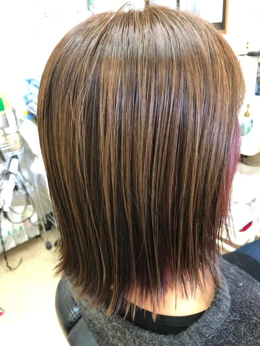 ミディアム カラー 石塚 浩のヘアスタイル