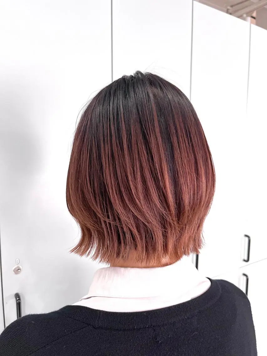 ショート ボブレイヤー ボブ レイヤーカット 山本 佳奈のヘアスタイル