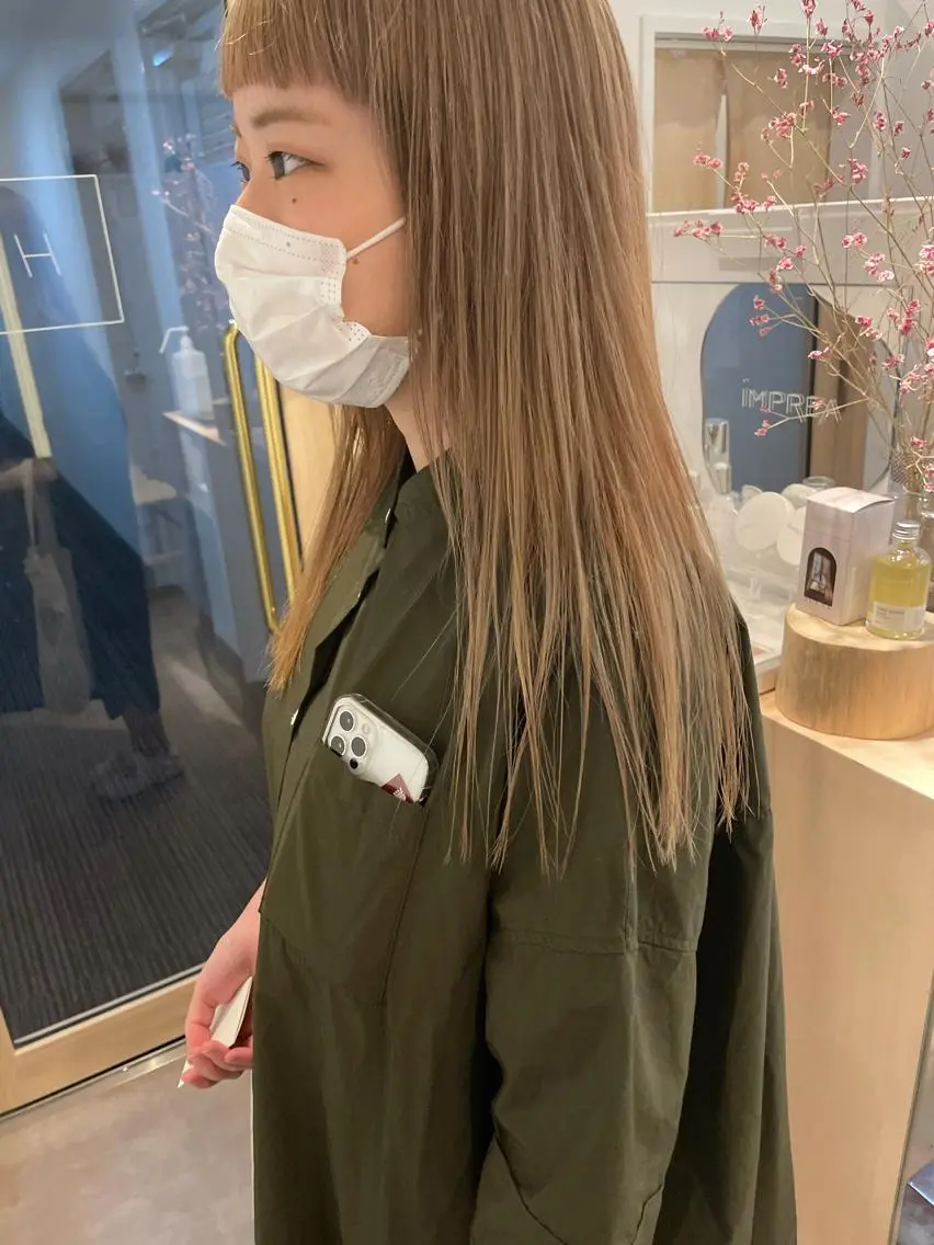 カラー 大迫 江梨のヘアスタイル