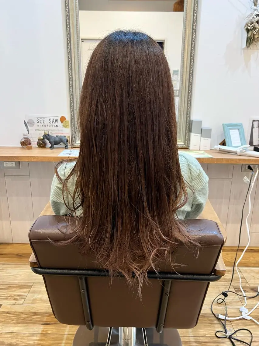 ロング カラー ベージュカラー グラデーションカラー 🐰ハイトーンカラー 畠山　渡🐰のヘアスタイル