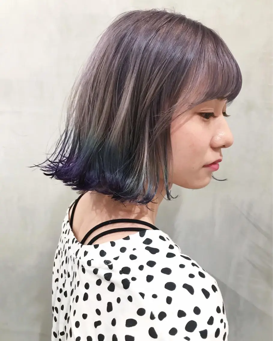 ミディアム カラー カット ヘアカラー トリートメント 優作 〜圧倒的信頼〜のヘアスタイル