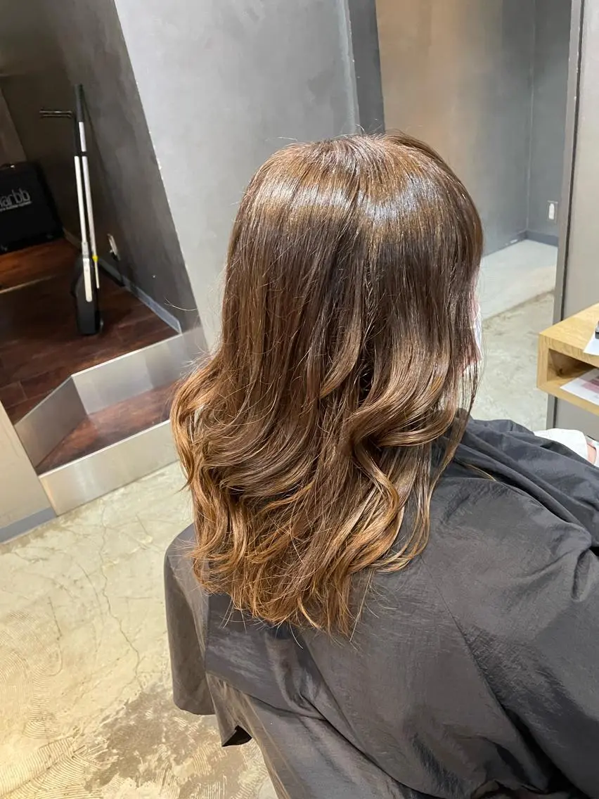 セミロング 上村 颯のヘアスタイル