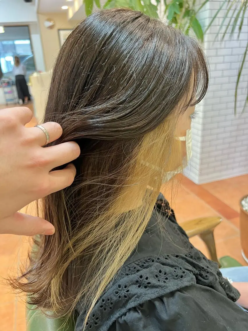 ロング カラー ヘアカラー トリートメント 石井 佑樹のヘアスタイル