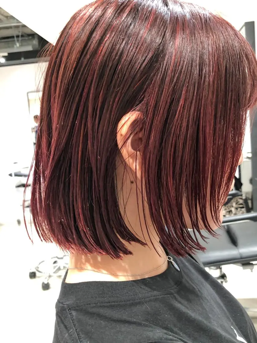 ショート カラー ピンクカラー ボブ カット ヘアカラー トリートメント センスをお届けします 大谷将生infpのヘアスタイル
