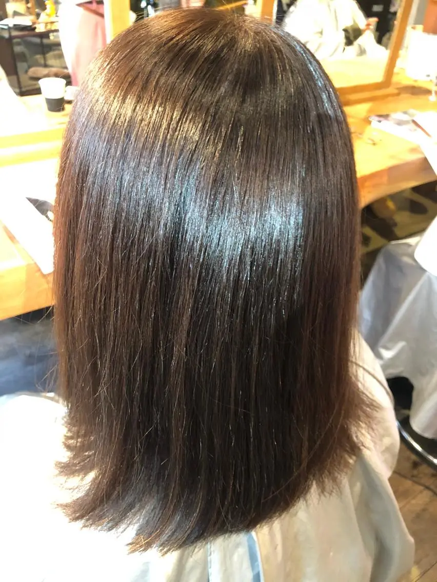 カラー ブリーチ ブラウンカラー ブリーチなしカラー ISHIMORI  のヘアスタイル