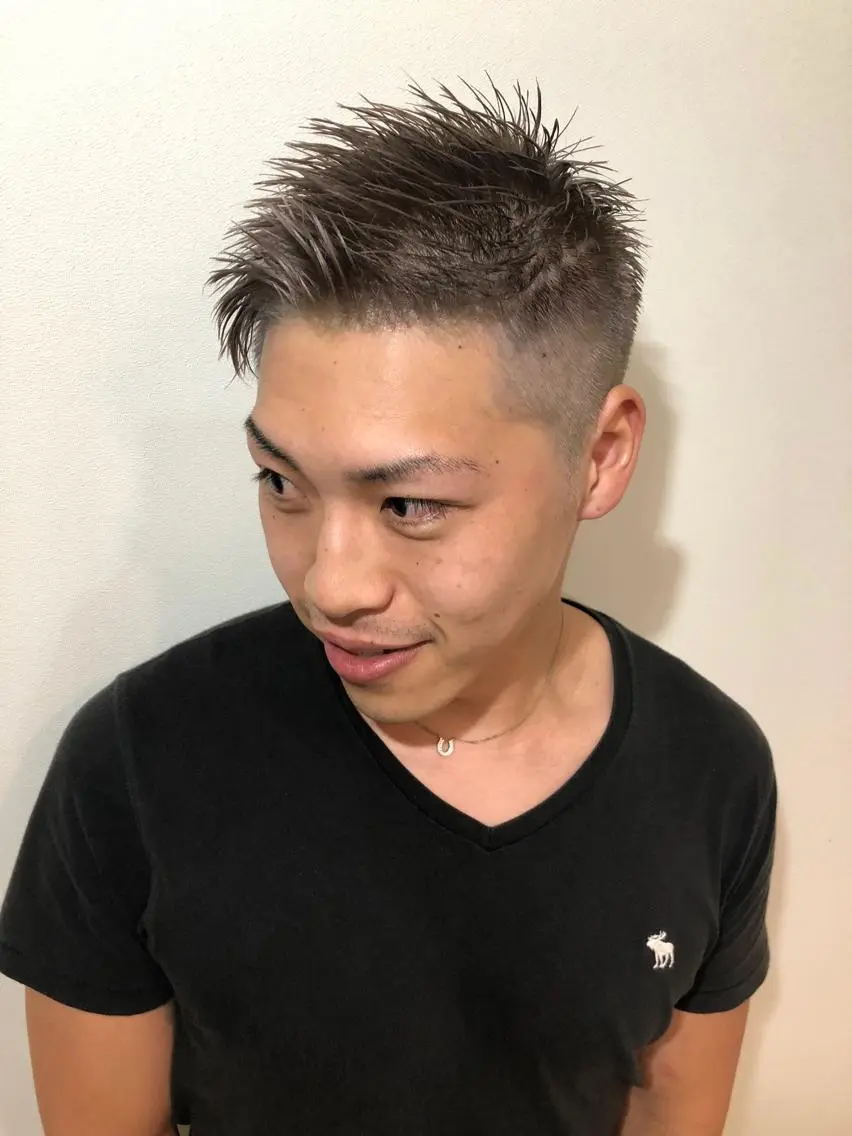 ショート カラー メンズ メンズハイトーン メンズベリーショート ベリーショート ハイトーンカラー ショートヘア Riganuts王子 Hayato✂︎のヘアスタイル