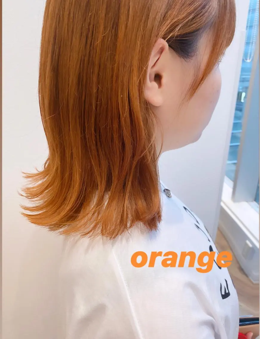 ミディアム カラー ブリーチ オレンジ アイブロウ 🍋黒瀬梨央の眉毛・アイブロウイメージ