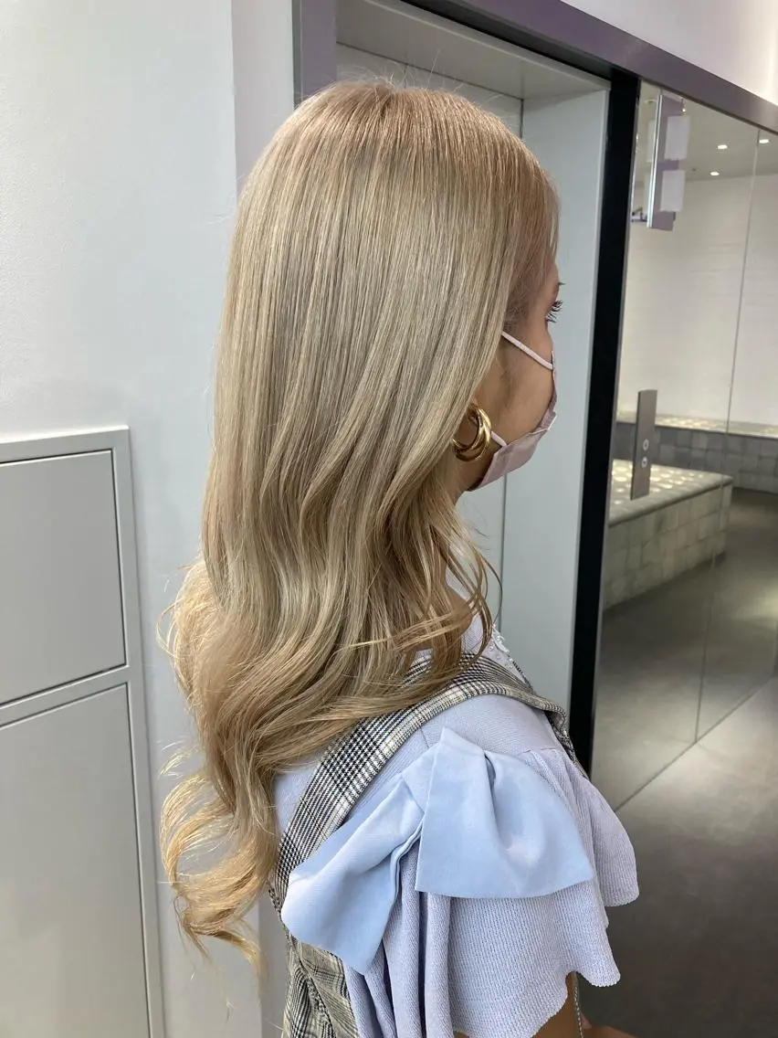 ロング ヘアカラー トリートメント MiRI💜地毛級 エクステ✖似合わせ技のヘアスタイル
