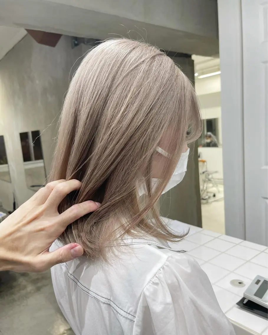 ミディアム カラー カット ヘアカラー ハッシュカット/ハイ トーン/HIROKIのヘアスタイル